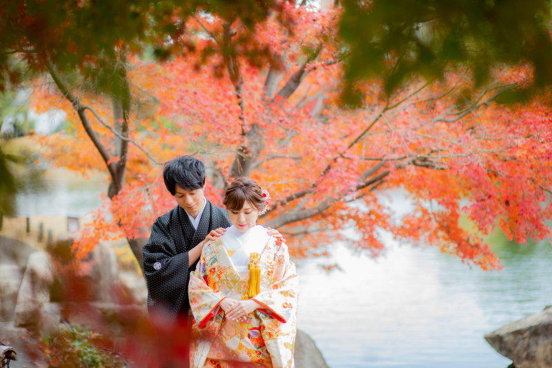 「紅葉シーズン」和装ロケ庭園撮影でのアドバイス
