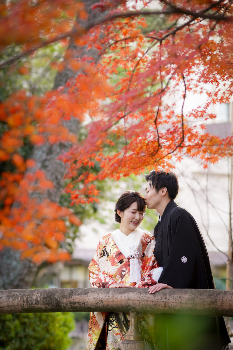 中村公園での紅葉ロケーションフォト