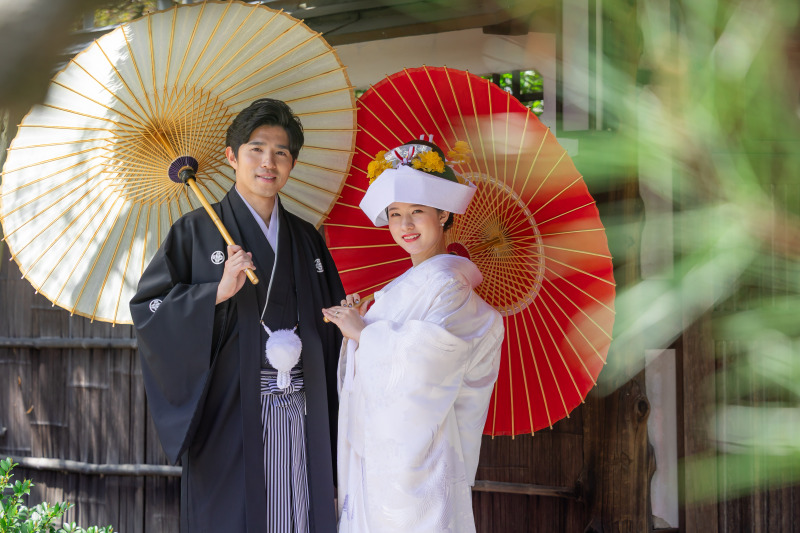 綿帽子と角隠し