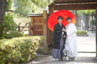 ペットのわんちゃんとの撮影-ロケーション撮影編-