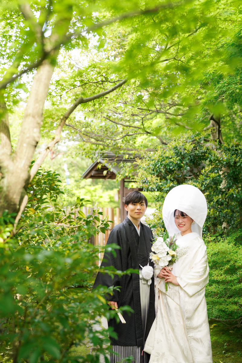 綿帽子と角隠し