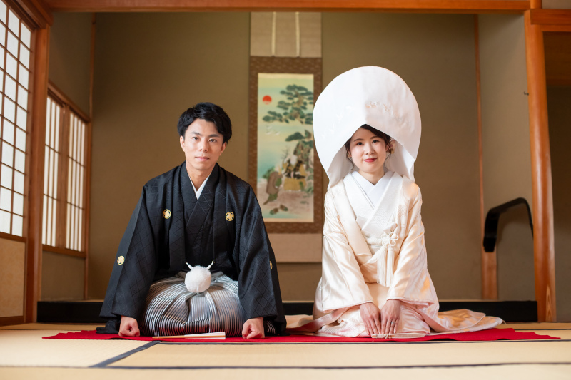 綿帽子と角隠し