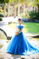 寒色カラードレス