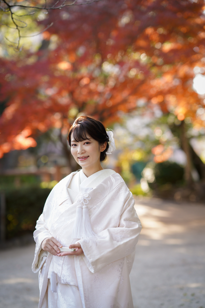 中村公園での紅葉ロケーションフォト