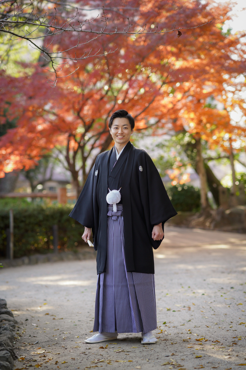 中村公園での紅葉ロケーションフォト