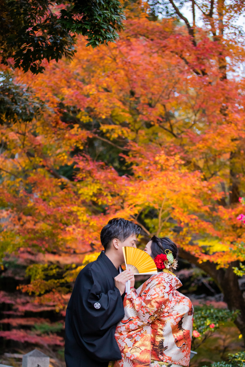 「紅葉シーズン」和装ロケ庭園撮影でのアドバイス