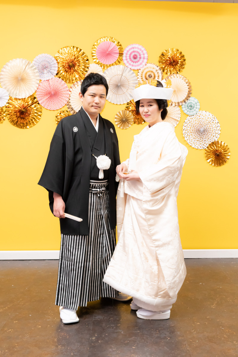 綿帽子と角隠し