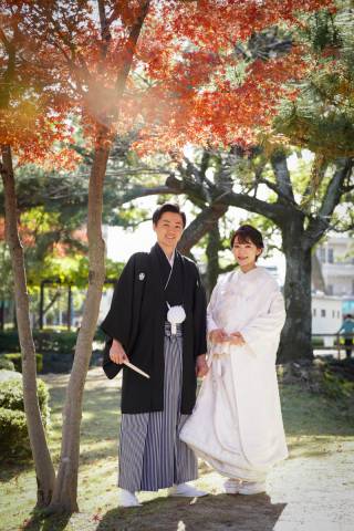 中村公園での紅葉ロケーションフォト
