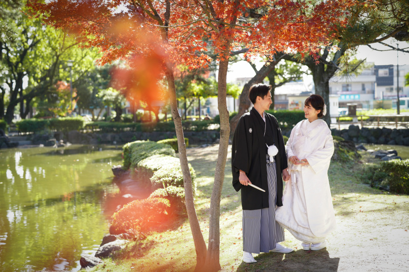 中村公園での紅葉シーズンの撮影2023