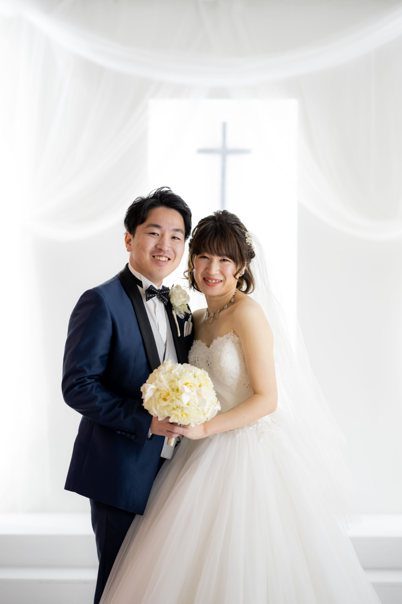 洋装のスタジオ撮影