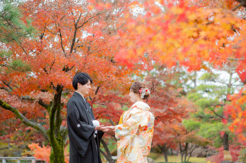 「紅葉シーズン」和装ロケ庭園撮影でのアドバイス