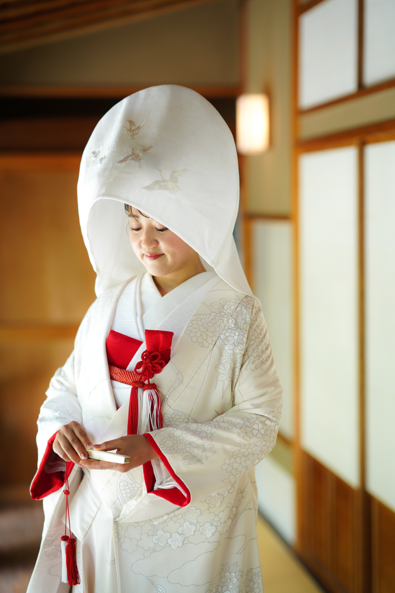 綿帽子と角隠し