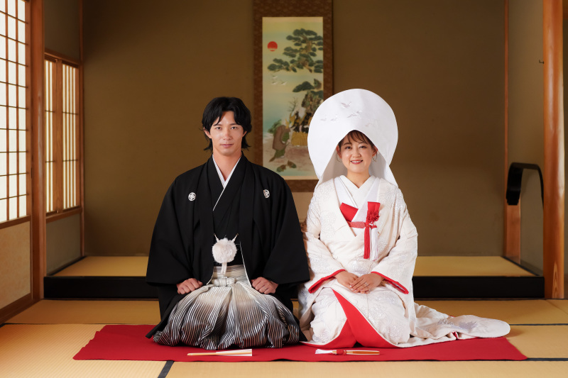綿帽子と角隠し