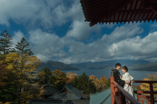 中禅寺(立木観音)で感動のフォトウエディング