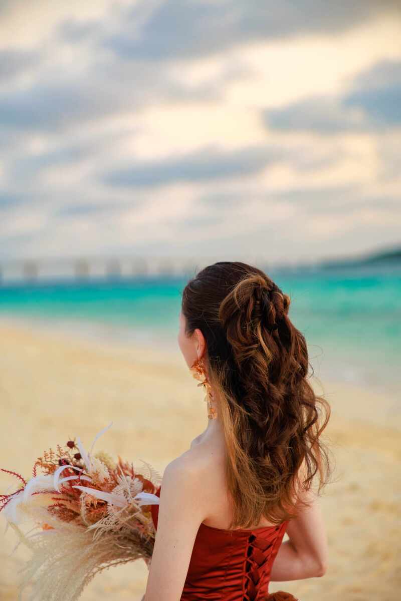 【宮古のスタイリストがご紹介する】ヘアースタイル&サンセット撮影