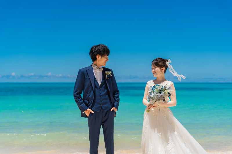 宮古島でシエロだけ!ガーデン挙式風フォトウェディング|結婚式気分で残す一枚