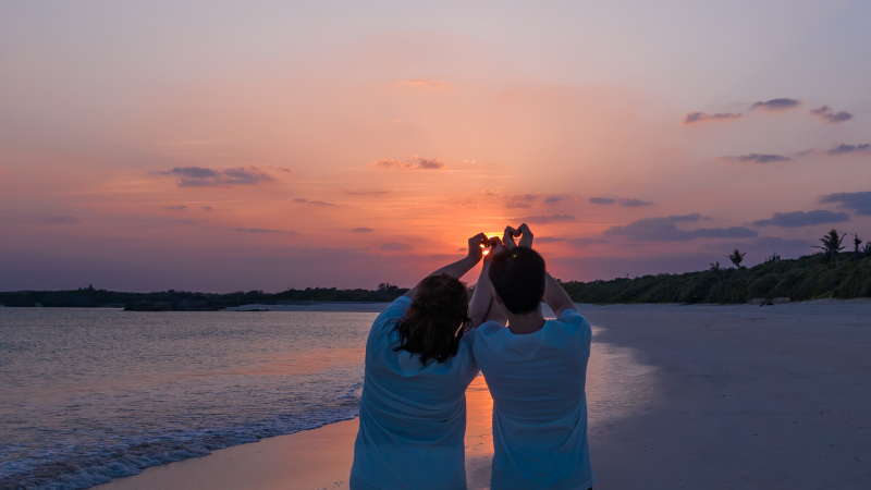 「きょうカンチとここで一緒に夕日みたこと、一生の宝物にするね」