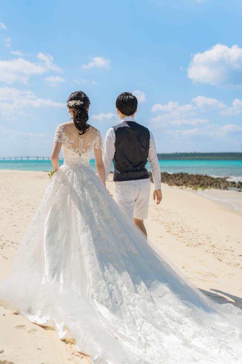夏じゃない宮古島もこんなに素敵(᎔˘꒳˘᎔)秋こそふたりきりのフォトウェディング