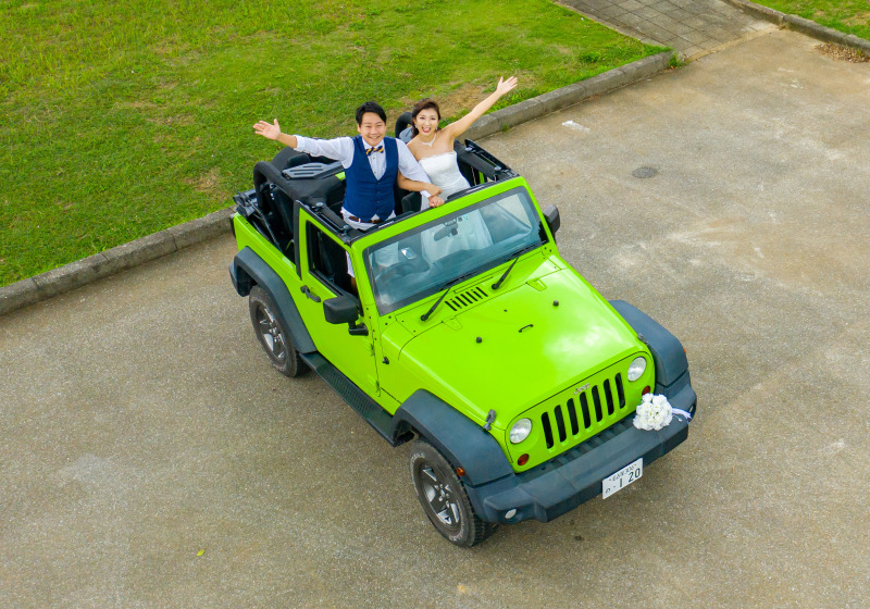 Jeep WRANGLER（オープン）で撮影！《いまだけ》プランのご紹介です♪