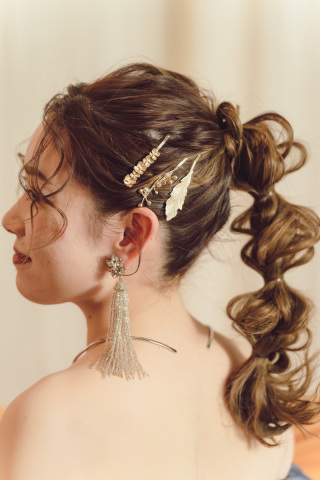 ヘアメイク・アクセサリーも拘って！