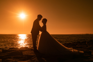 ☆サンセットでウェディングフォト☆