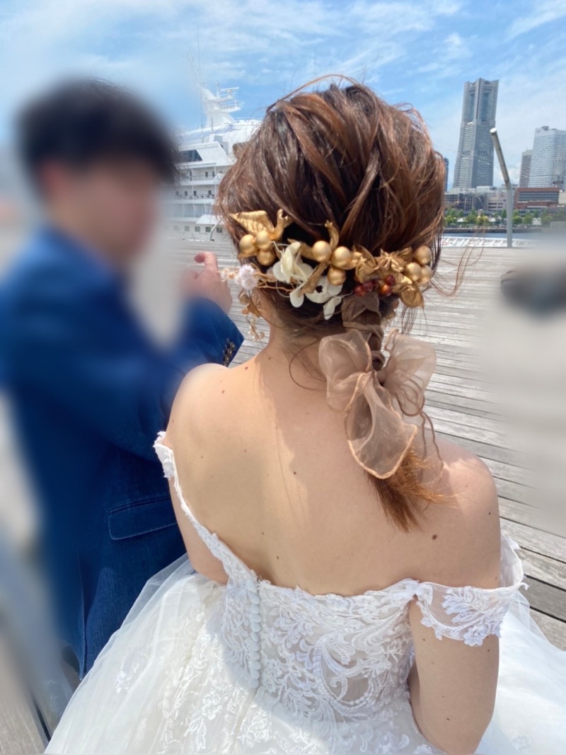 花嫁様ヘア