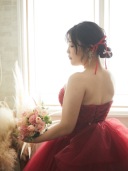 リボンヘアメイク