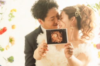 お花いっぱいマタニティフォト