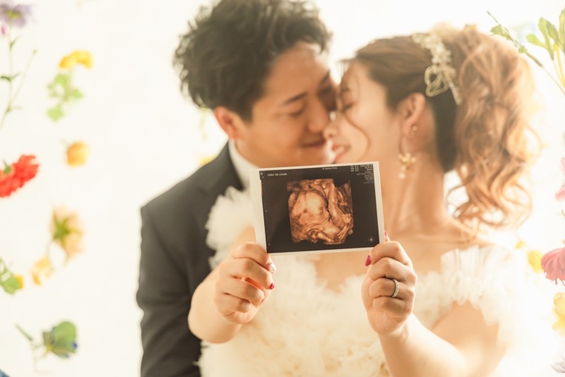 お花いっぱいマタニティフォト