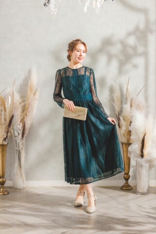 グリーンゲストドレス