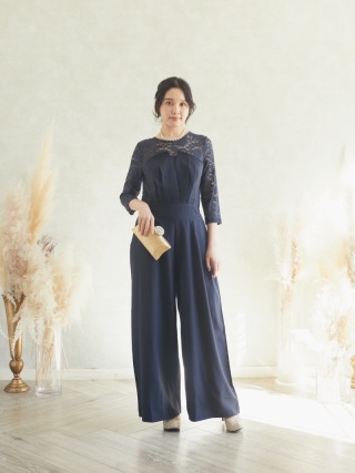 パンツドレスネイビー