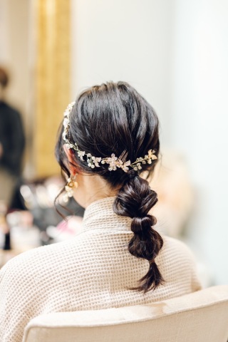 撮影時のヘアメイク