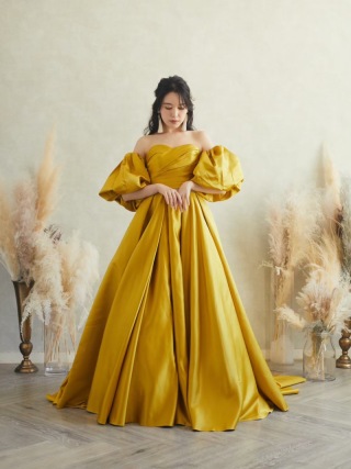 マスタードイエロードレス