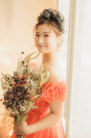 オレンジドレス