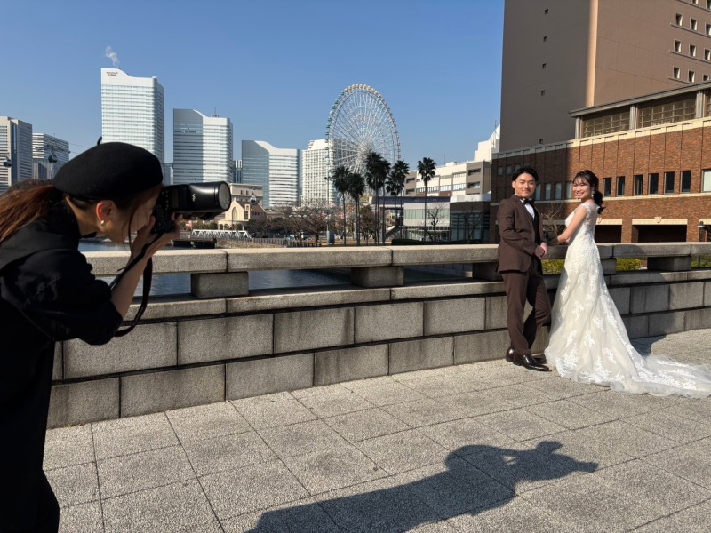 昨日の撮影風景