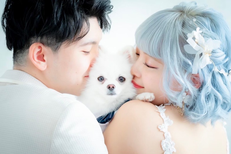 ワンちゃんと一緒に