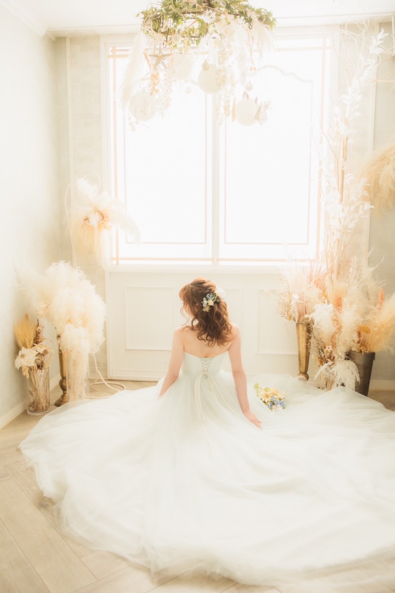 ペールブルードレス