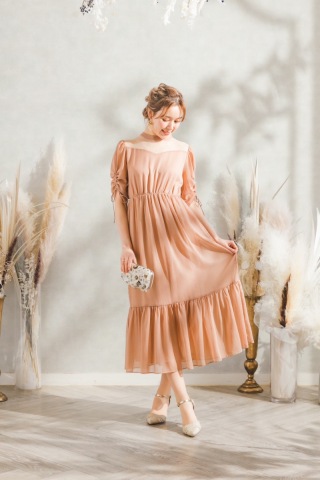 春色ゲストドレス