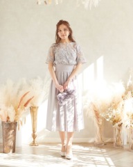 グレーシルバーパーティドレス