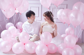 スタジオ撮影・バルーンマタニティフォト