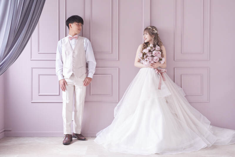 　 スタジオ撮影・マタニティ衣装＆ウェディングドレス2着付きフォト②