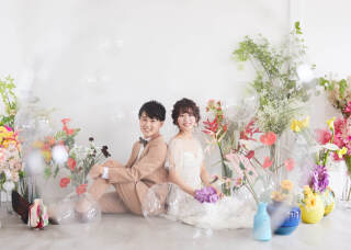 スタジオ撮影・ウェディングバルーンフォト①