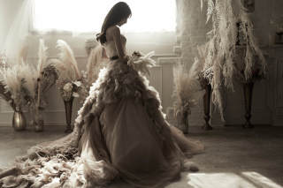 ヴェラウォンヘイリー/リーゼル2着付のソロウェディングフォト