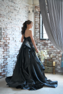 ブラックドレス　スタジオ撮影