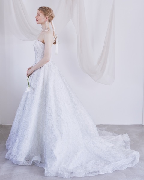 新入荷ドレス③モリリーLUCREZIA 8295シルバーグリッタードレスUS6
