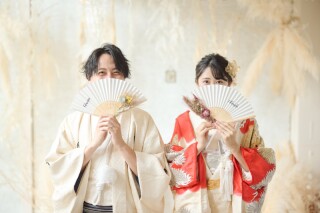 和装でウェディングフォト