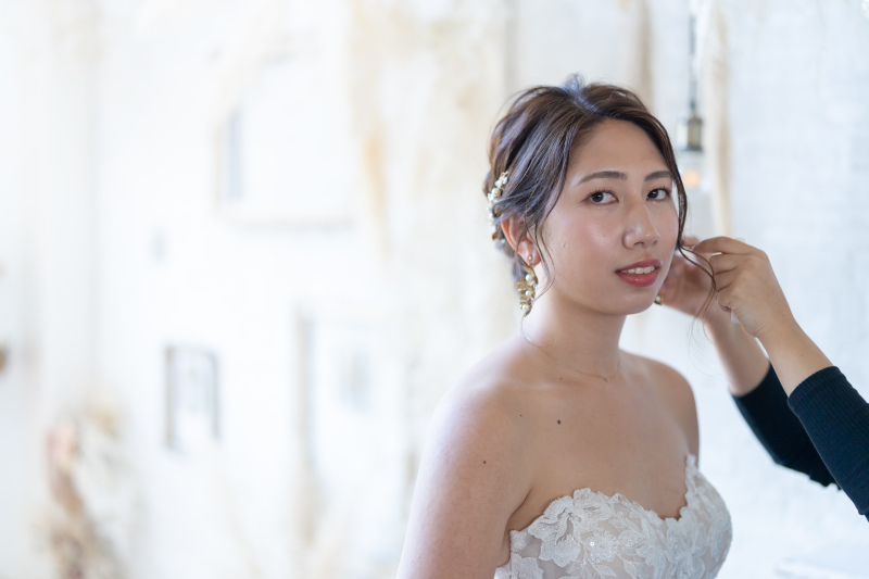 身支度ショット