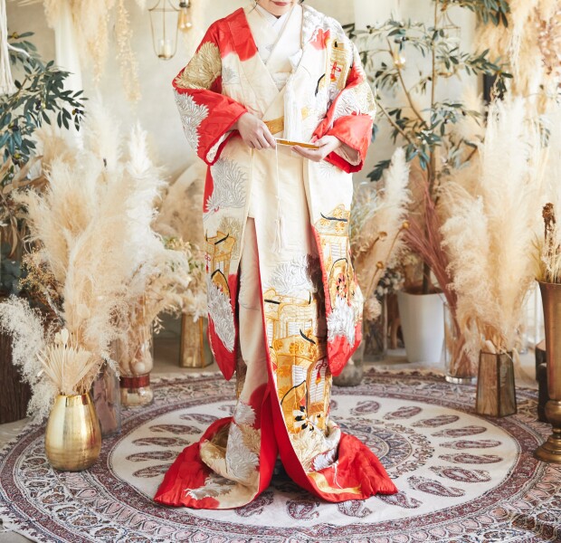 色打掛でフォト