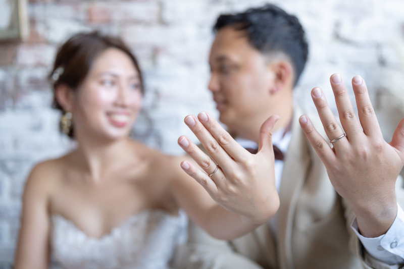 指輪のお手元ショット♡