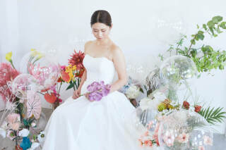 スタジオ撮影・バルーンソロウェディング